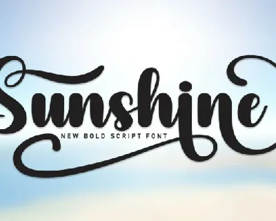 Sunshine Script font