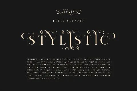 Salvalyn font