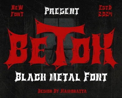 Betok font