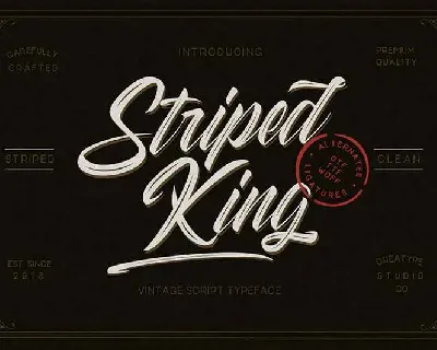 Striped King Free Download font