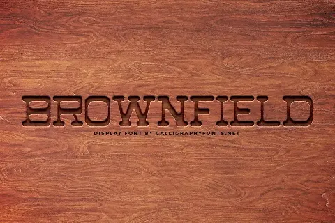 Brownfiled Demo font