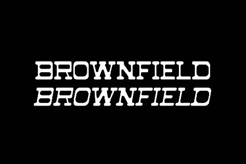 Brownfiled Demo font