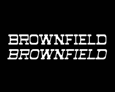 Brownfiled Demo font