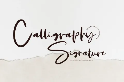 Calligraphy Signature font