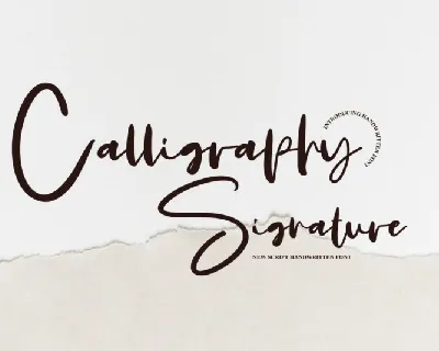 Calligraphy Signature font