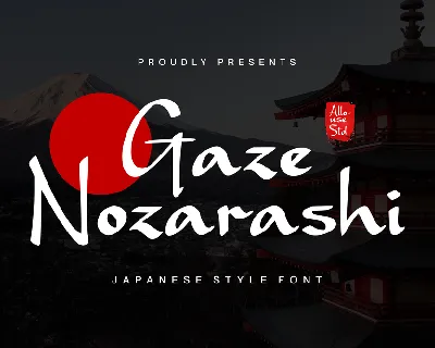 Gaze Nozarashi font