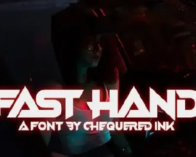 Fast Hand Display font