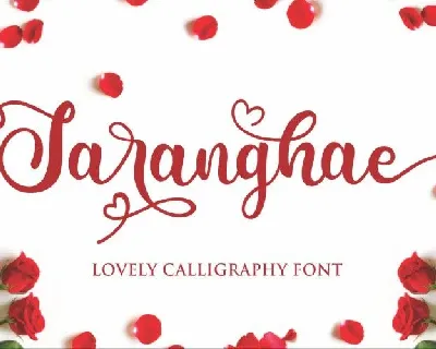Saranghae Calligraphy font