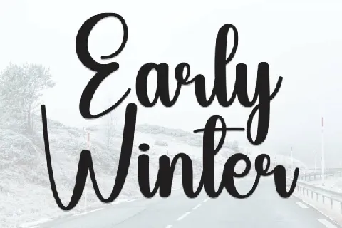 Early Winter Script font