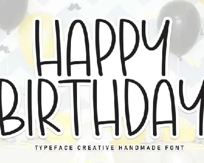 Happy Birthday Display font