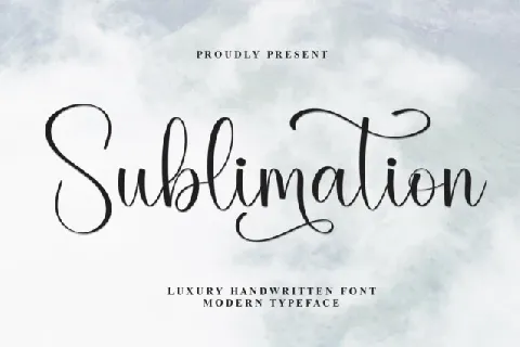 Sublimation Script font