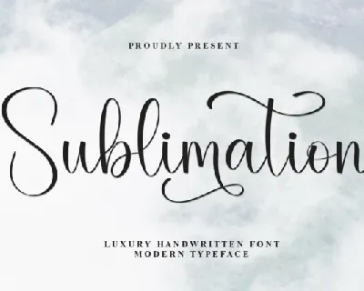 Sublimation Script font