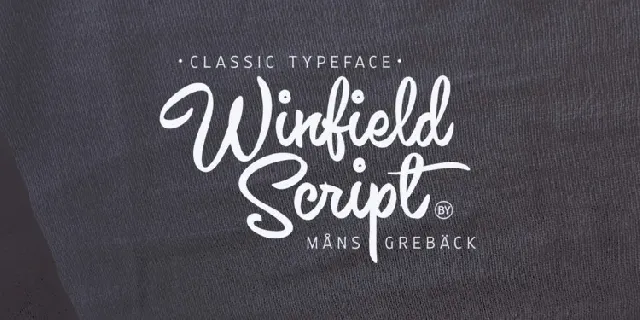Winfield font