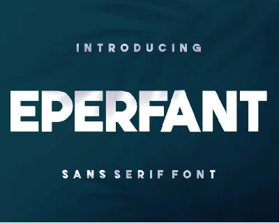 Eperfant font