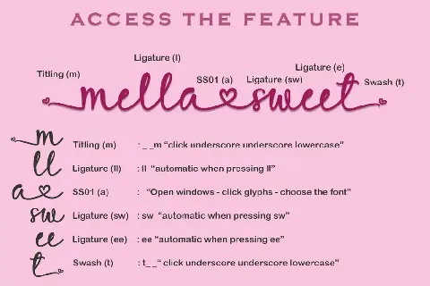 Mella Sweet font