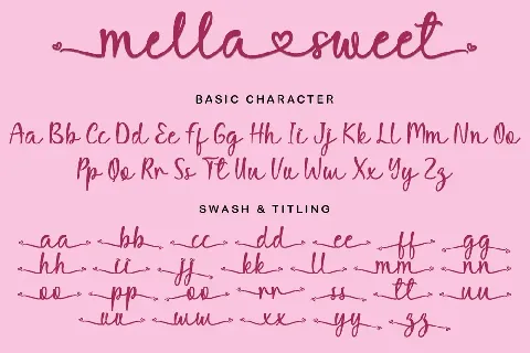 Mella Sweet font