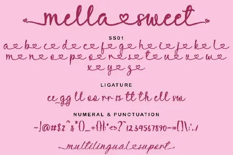 Mella Sweet font