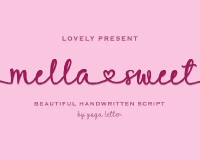 Mella Sweet font