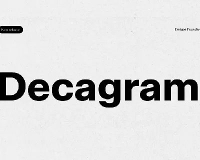 Decagram Family font