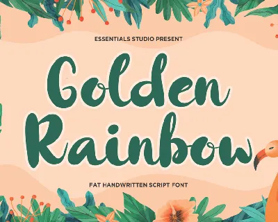 Golden Rainbow font