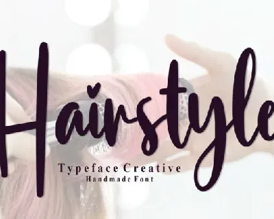 Hairstyle Script font