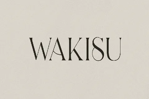 Wakisu font