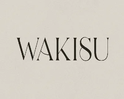 Wakisu font