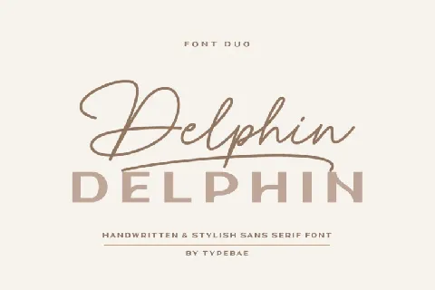 Delphin font