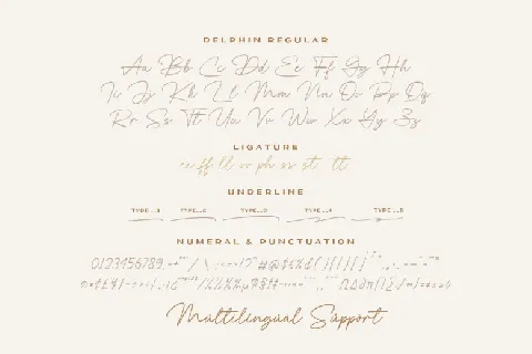 Delphin font