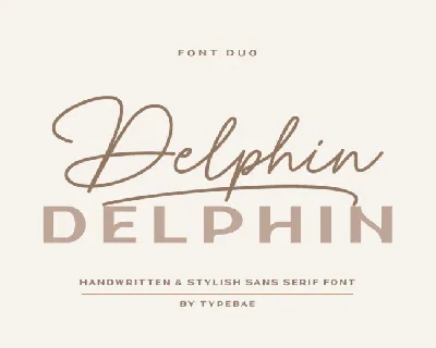 Delphin font