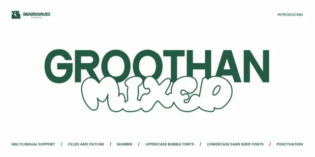 Groothan Mixed font