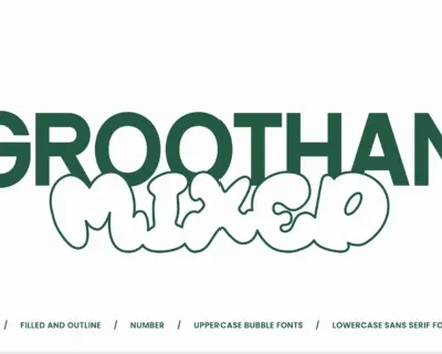 Groothan Mixed font