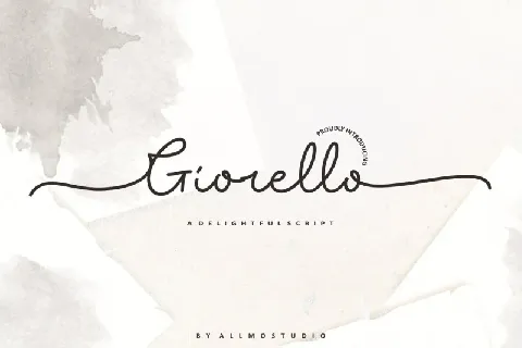 Giorello Signature font