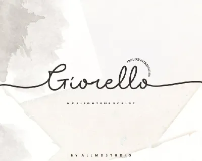 Giorello Signature font