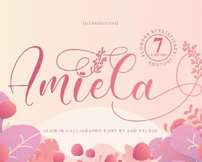 Amiela Flower font