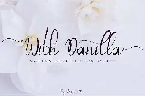 With Danilla font