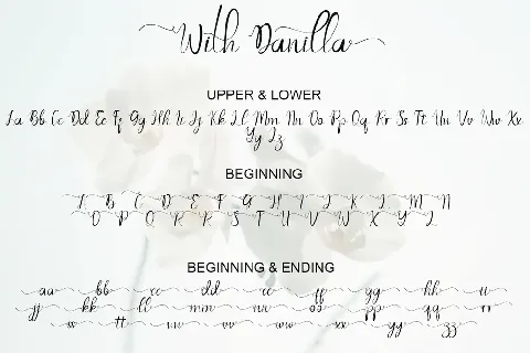 With Danilla font