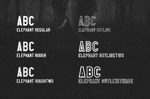 Elephant font