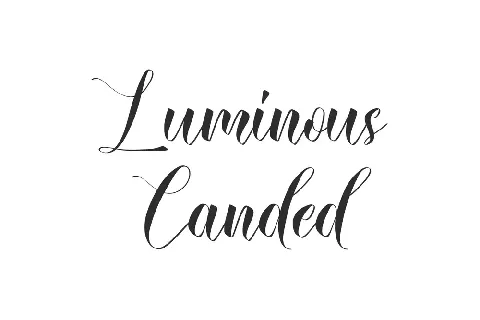 Luminous Canded Demo font