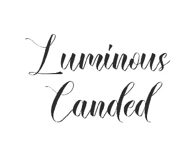Luminous Canded Demo font