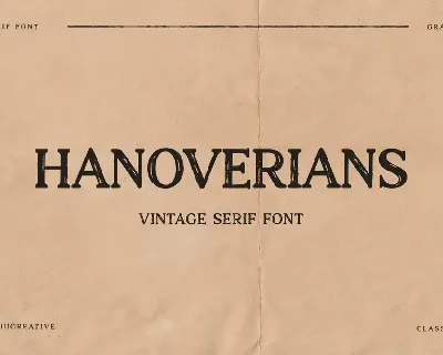 Hanoverians font