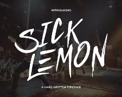 Sick Lemon font