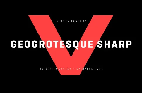 Geogrotesque Sharp Family font