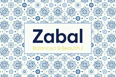 Zabal Family font