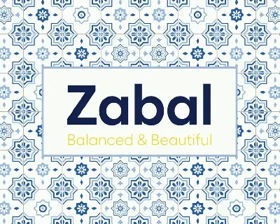 Zabal Family font