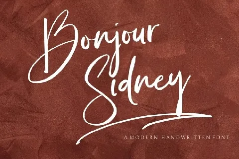 Bonjour Sydney font