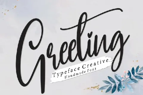 Greeting Script font