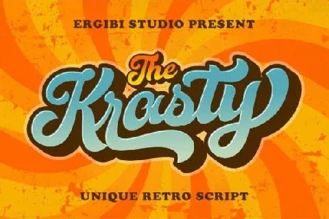 Krasty Display font