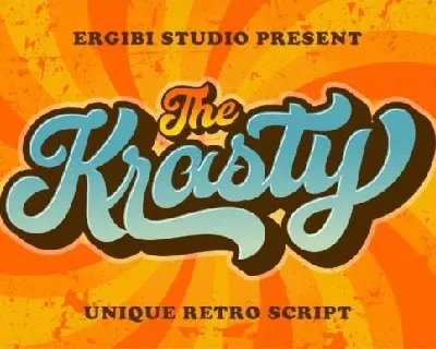 Krasty Display font