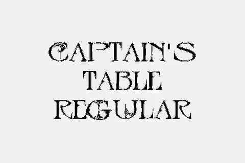 Captain’s Table font